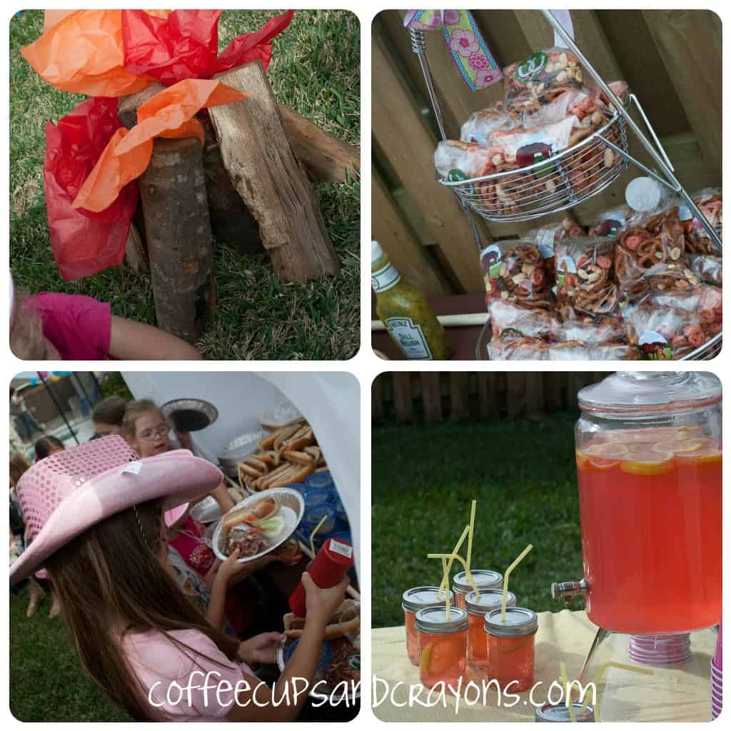 Cowgirl Party Food and Mason Jar Drinks