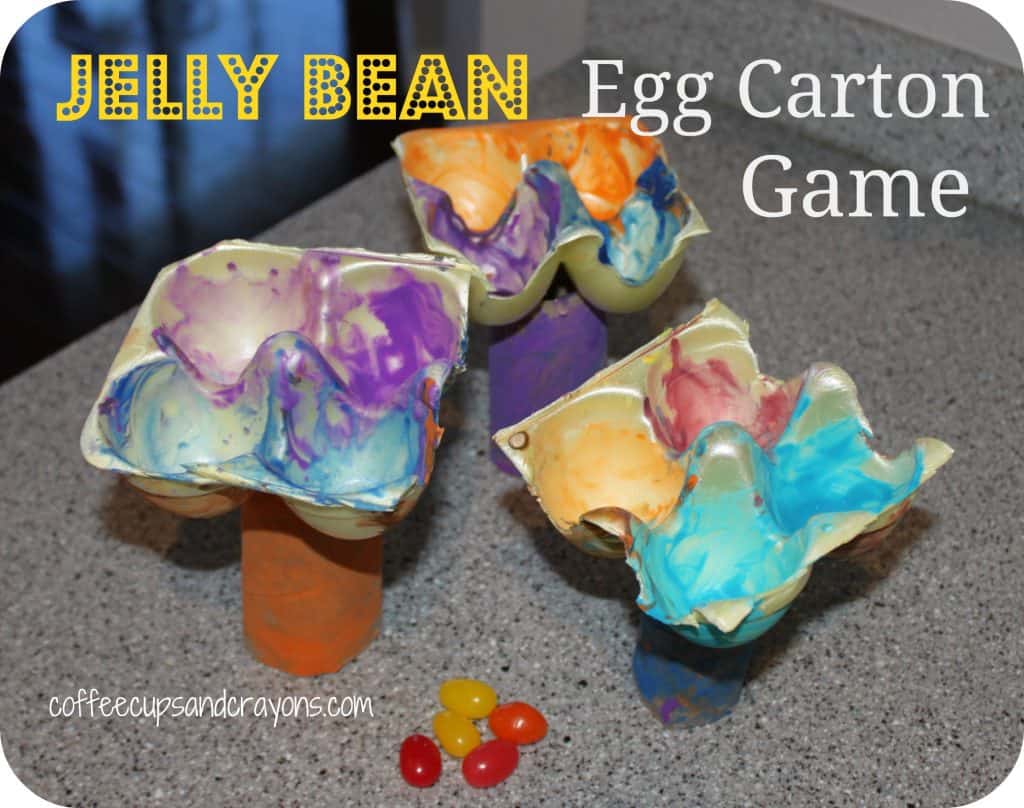 Egg Carton Jelly Bean Toss Game