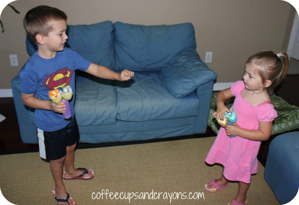 Egg Carton Jelly Bean Toss Game