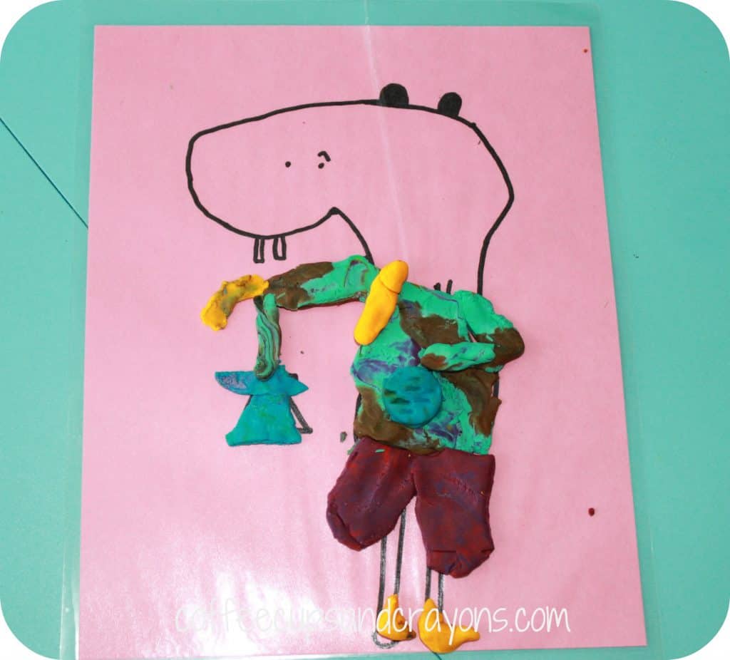 PLay Dough Dress Up Activity for Naked Mole Rat Gets Dressed