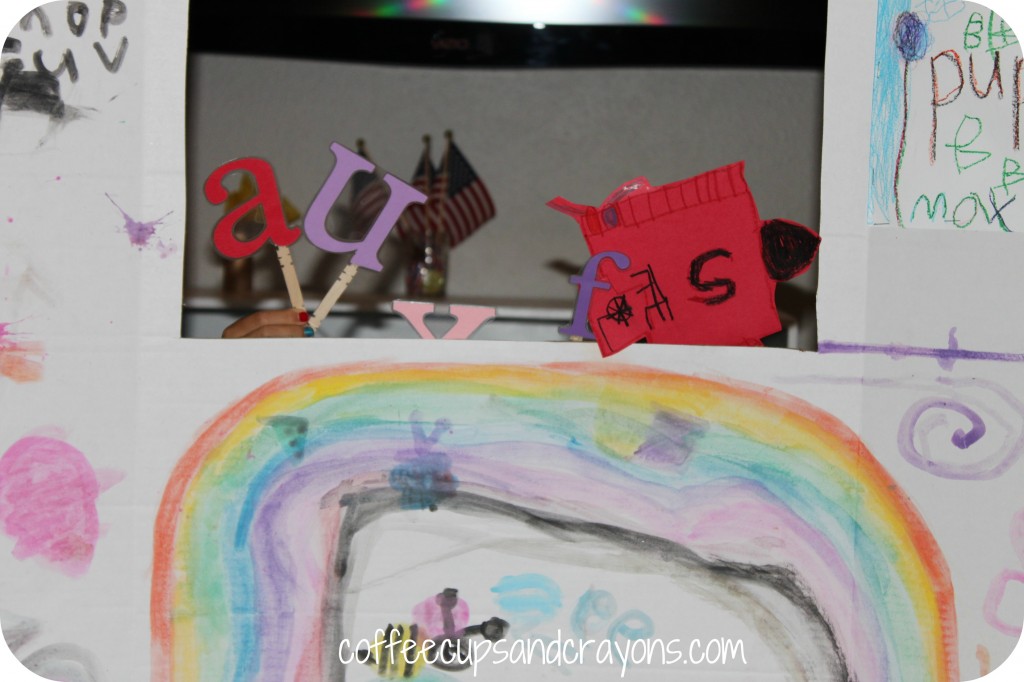 Performing an Alphabet Rescue Puppet Show