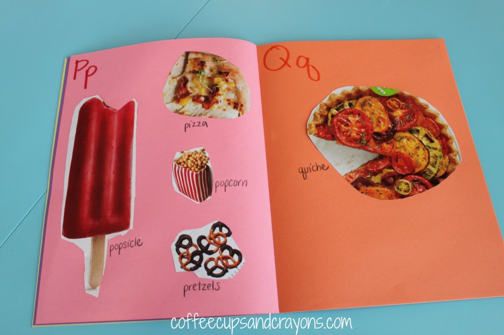 Food Themed ABC Book Activity
