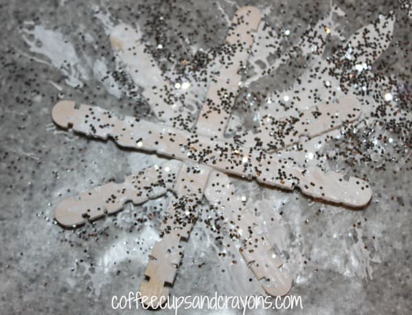Easy Homemade Snowflake Ornaments for Kids