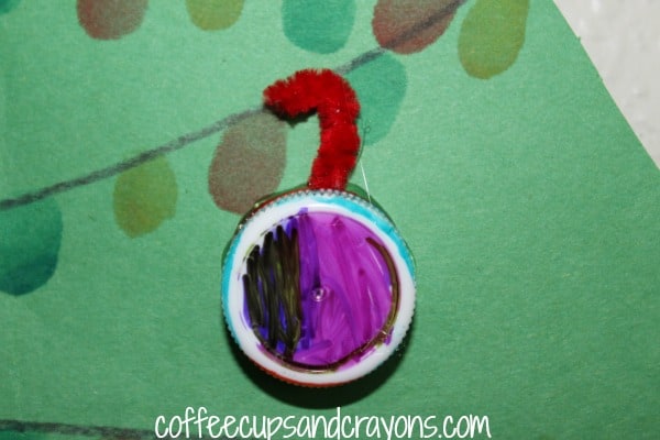 Make a Christmas Ornament out of a Bottle Cap