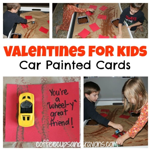 Car Painted You're a Wheel-y Great Friend Homemade Valentines for Kids Car Painted You're a Wheel-y Great Friend Homemade Valentines for Kids