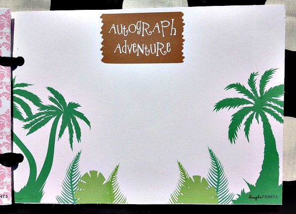 Disney Themed Printable Autograph Book