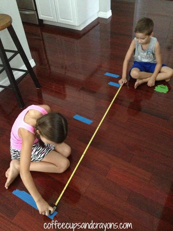 Frog Jump Math Measurement Activity