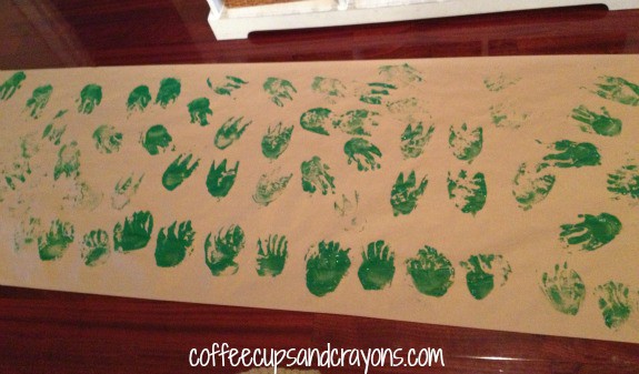 Frog Print Big Art for Kids