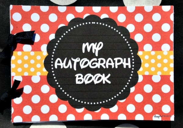 Printable Disney Autograph Book