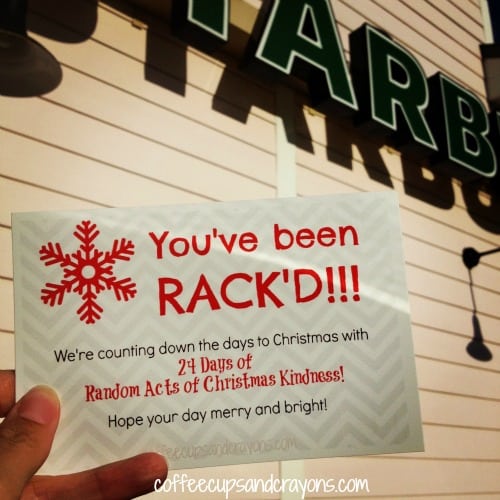 Random Act of Kindness Give Free Coffee