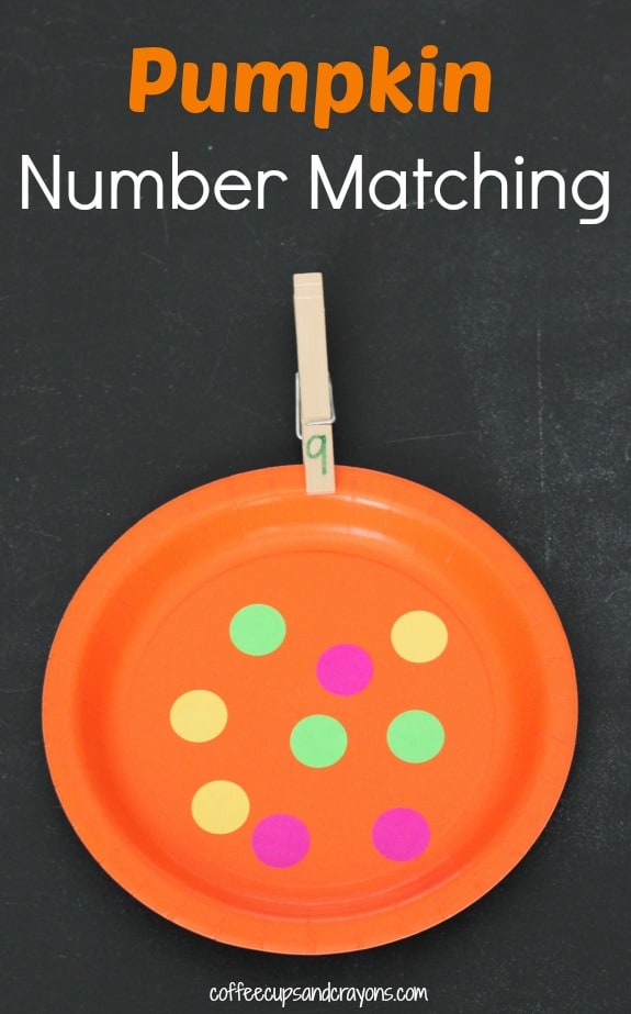 Pumpkin Number Matching Math Busy Bag