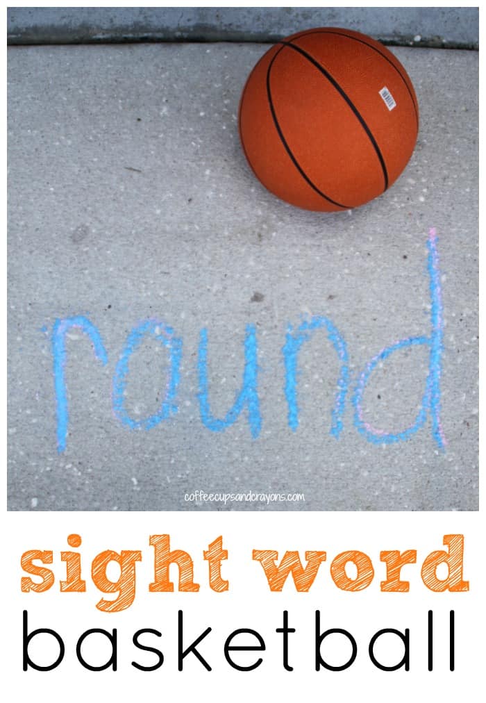 Sight Word Basketball! Get outside and move and learn!