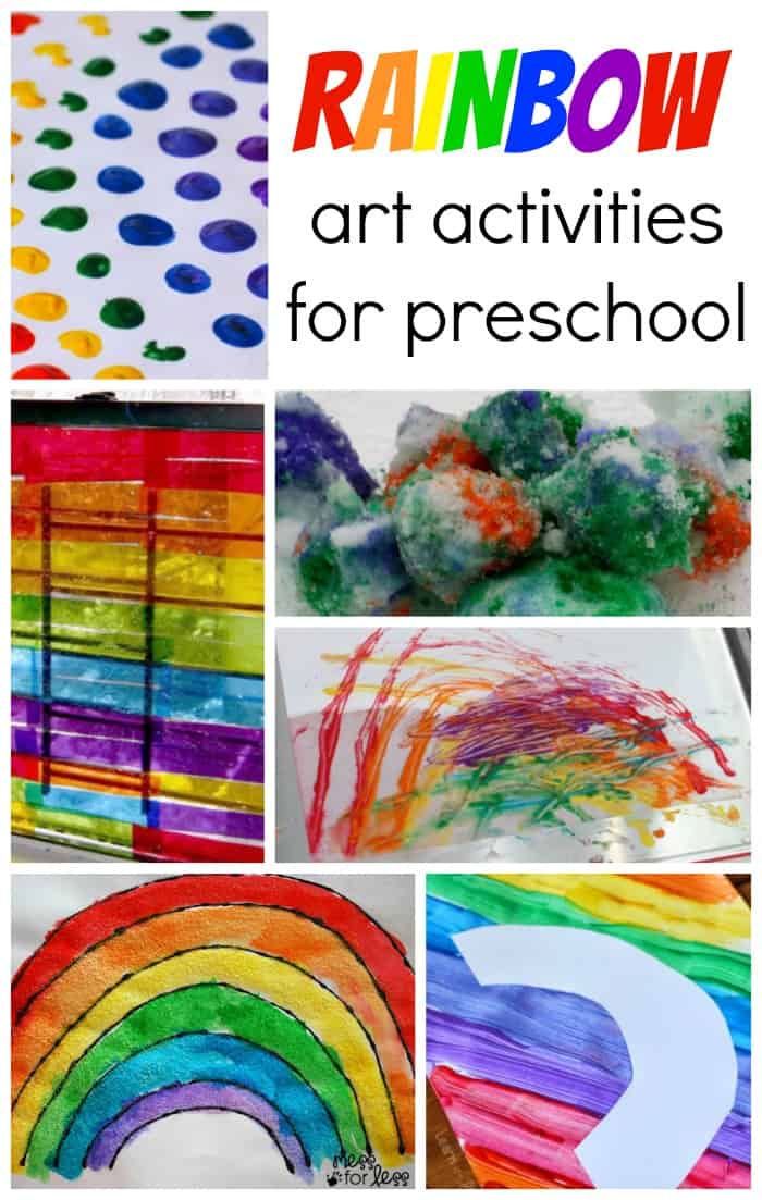 Rainbow Art Activities for Preschool Coffee Cups and Crayons