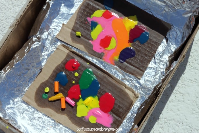 Sun Melted Crayon Art Inspired By 101 Kids Activities Coffee Cups 